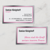 Ideengeber Visitenkarte Visitekaartje (Voorkant / Achterkant)