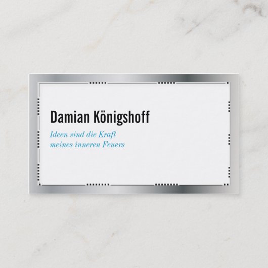 Ideengeber Visitenkarte Visitekaartje (Achterkant)