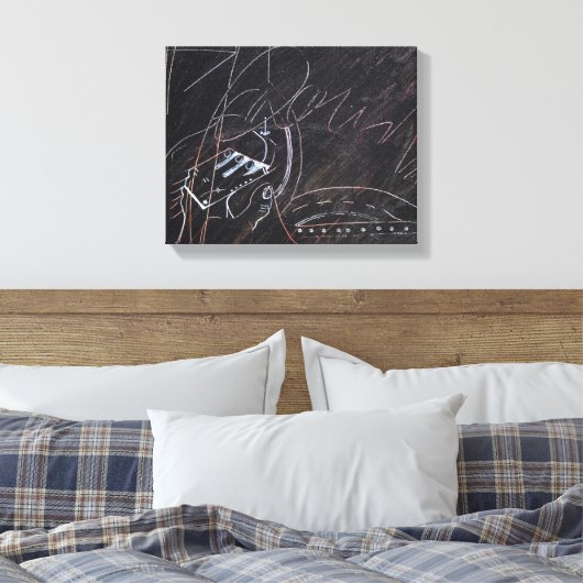 Idees Blanches et Tableaux Noirs 3 detail Canvas (Insitu (Slaapkamer))