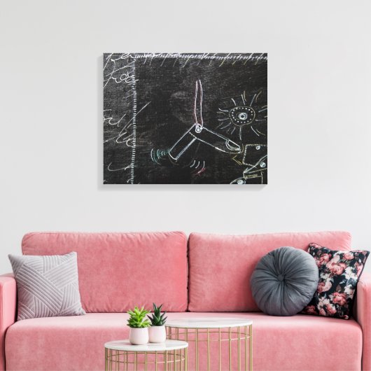 Idees Blanches & Tableaux Noirs 1 in4pieces Canvas (Insitu (Woonkamer))