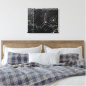Idees Blanches & Tableaux Noirs 1 in4pieces Canvas Afdruk (Insitu (Slaapkamer))
