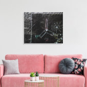 Idees Blanches & Tableaux Noirs 1 in4pieces Canvas Afdruk (Insitu (Woonkamer))