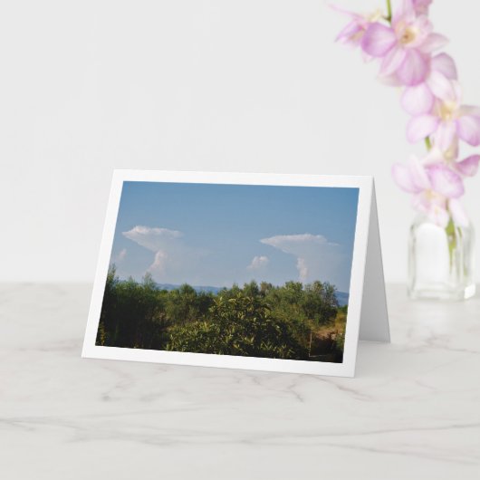 Identiek dubbel wolkenlandschap kaart (Orchidee)