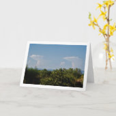 Identiek dubbel wolkenlandschap kaart (Gele Bloem)