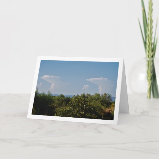 Identiek dubbel wolkenlandschap kaart (Voorkant)