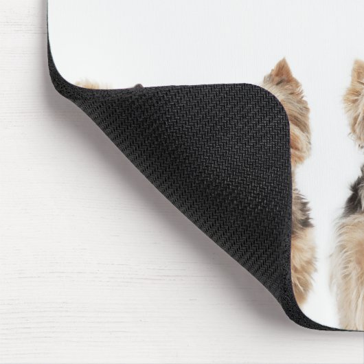 Identieke honden die samenzitten muismat (Hoek)