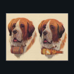 identieke tweeling St. Bernard-honden Briefkaart<br><div class="desc">Lefty biedt je XXX,  terwijl Righty White Rock bij je heeft. Een geweldig tijdschrift uit de jaren 40. Wil je meer oud zien? Hier is de Facebook-pagina voor mijn winkel: www.facebook.com/the_olden_eye. Hier is mijn blog! www.fullservicebohemian.blogspot.com</div>