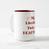 ***IDENTIEKE TWIN** IS MOOIE MOK W/ HARTEN (Voorkant links)