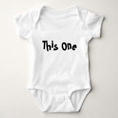Identieke Twin "This One" Romper (Voorkant)