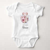 *~*Identieke TWINEE Zussen Baby T-Shirt Baby schoe