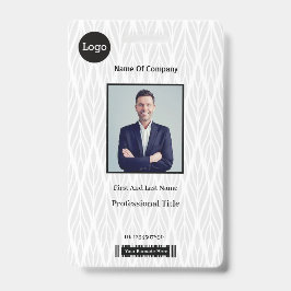 Identificatie-ID witte en grijze foto Badge