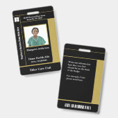 Identificatie Kaart van medisch personeel Badge (Voor- en achterkant)