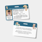 Identificatie-Kaart voor Child Photo Emergency ID Badge (Front & Back)