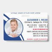 Identificatie kind Aangepaste foto Noodsituatie-ID Badge (Front)