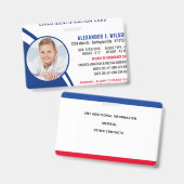 Identificatie kind Aangepaste foto Noodsituatie-ID Badge (Front & Back)