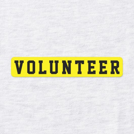 Identificatie van gebeurtenisvrijwilligers labels (Design 2)