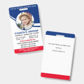 Identificatie van het kind Gepersonaliseerde moder Badge (Voor- en achterkant)