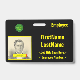 Identificatie van het personeel dat de ogen vangt badge