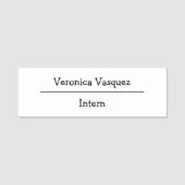 Identificatie van persoonlijke naam naamplaatje (Voorkant)
