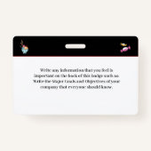 Identificatie van QR-code voor foto's van werkneme Badge (Achterkant)