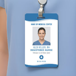 Identificatiebadge met foto voor verpleegkundigen badge