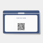 Identificatiecode van de logo van de foto QR van d Badge (Achterkant)