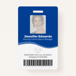 Identificatiefoto-ID voor essentiële gezondheidswe Badge