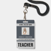 Identificatiekaart Badge voor Docenten (Voorzijde met lanyard)