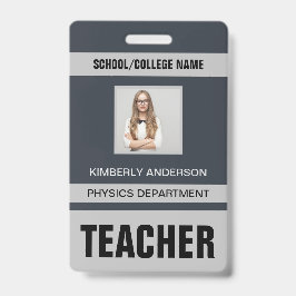 Identificatiekaart badge voor docenten
