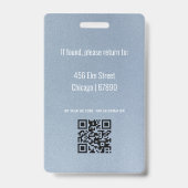 Identificatiekaart badge voor docenten (Achterkant)