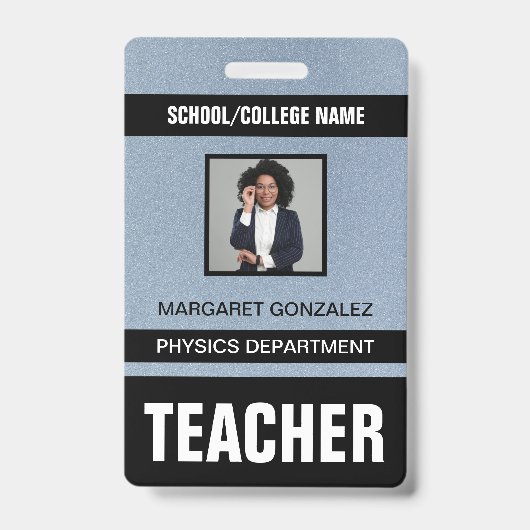 Identificatiekaart badge voor docenten (Voorzijde)