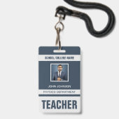 Identificatiekaart badge voor docenten (Voorzijde met lanyard)
