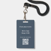 Identificatiekaart badge voor docenten (Achterkant met lanyard)