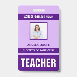 Identificatiekaart badge voor docenten