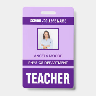 Identificatiekaart badge voor docenten