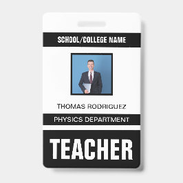 Identificatiekaart badge voor docenten