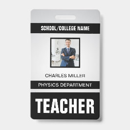 Identificatiekaart badge voor docenten