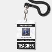Identificatiekaart Badge voor Docenten (Voorzijde met lanyard)