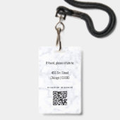 Identificatiekaart Badge voor Docenten (Achterkant met lanyard)