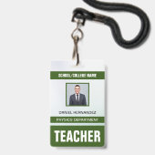 Identificatiekaart badge voor docenten (Voorzijde met lanyard)