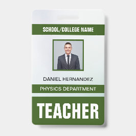 Identificatiekaart badge voor docenten