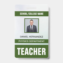 Identificatiekaart badge voor docenten