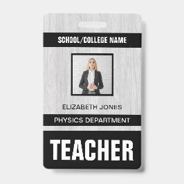 Identificatiekaart badge voor docenten