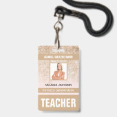Identificatiekaart Badge voor Leraren (Voorzijde met lanyard)