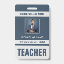 Identificatiekaart badge voor leraren