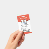 Identificatiekaart Bar Code Foto Werknemer  Badge (Handheld)