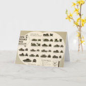 Identificatiekaart WWII Medium Tanks Kaart (Gele Bloem)