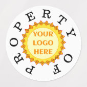 Identificatielabels bedrijfseigenschappen labels (Design 2)