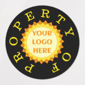 Identificatielabels bedrijfseigenschappen labels (Design 1)