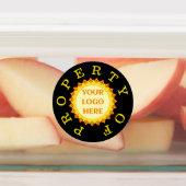 Identificatielabels bedrijfseigenschappen labels (Aangebracht)